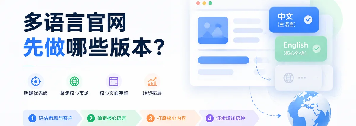 Which Language Versions Should a Multilingual Website Start With?