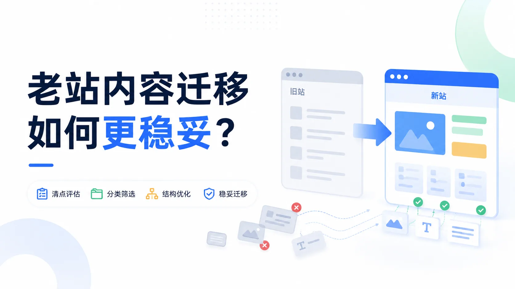 老站内容很多怎么迁移更稳妥