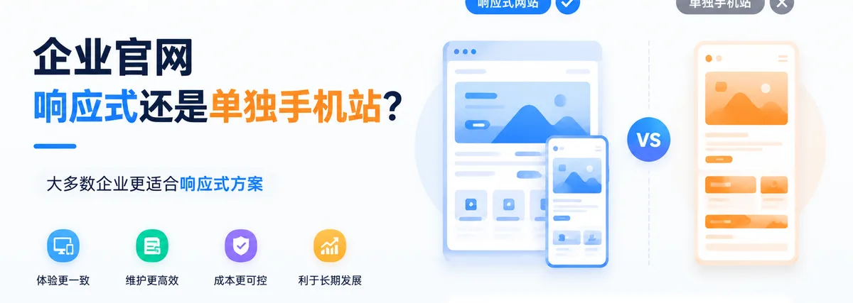 企业官网做响应式还是单独手机站