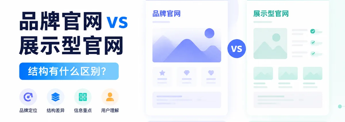 品牌官网和展示型官网结构有什么区别